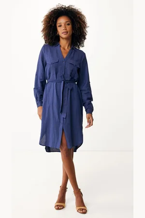 Mexx Linen Midi Dress Dames