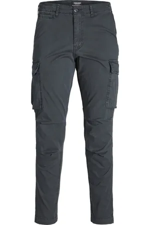 JACK & JONES Ace Tucker Cargoa loose fit - heren cargo broek - donkergrijs