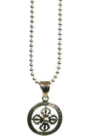 IBIZA MEN MENS JEWELLERY IbizaMen KIDS - Jongens - ketting - ballchain - RVS - 925 - kruis - 60cm
