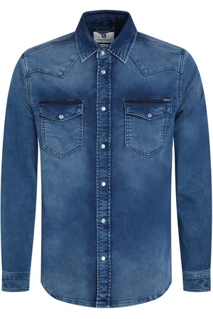 Gabbiano Overhemd Denim Jogg Overhemd 335536 915 Bleach Mannen