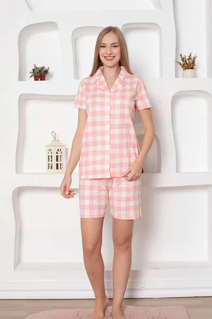 Merkloos Miss Merveille - Dames Pyjama Set - 100% Katoen - - XXL