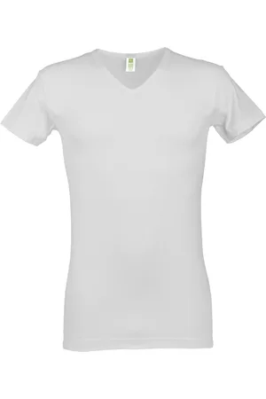 Alan Red Bamboo T-shirt V-Hals