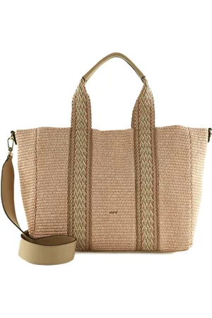 Abro+ Schoudertas Fabric Raffia Shopper Kaia Roze