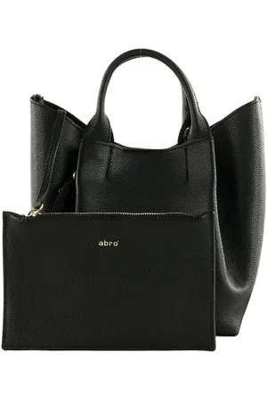 Abro+ Leren Schoudertas Leather Erson Shopper Essential Zwart