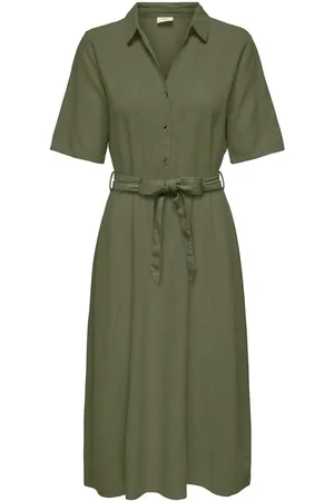 JDY SAY 2/4 MIDI SHIRT DRESS WVN NOOS Dames Jurk