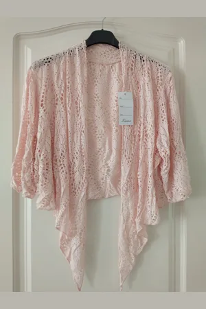Merkloos Dames vest Resa effen bolero model XL/XXL curvy mode