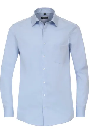 Redmond Comfort fit overhemd - popeline - - Strijkvriendelijk - Boordmaat: 47 - 48