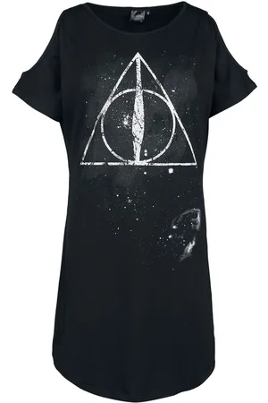 Harry Potter Deathly Hallows Korte jurk L Katoen Dames - Fan merch, Film