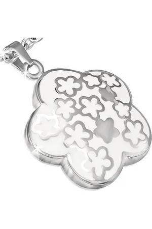 Amanto Ketting Deef - 316L Staal - Bloem - 35mm - 42+3cm