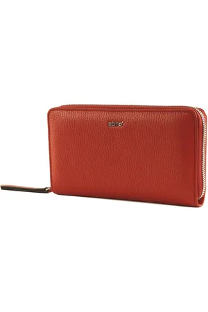 Abro+ Leren Portemonnee Leather Adria Zip Wallet Rood