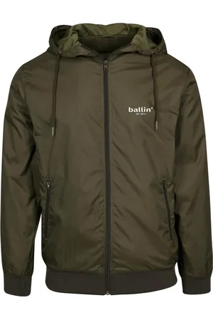 Merkloos Heren Jas zomer met Ballin Est. 2013 Windjack Print -