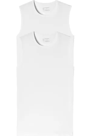 Schiesser 95/5 Organic Heren Tank Top - 2 pack- R Hals