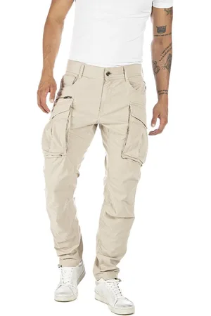 Replay Heren Cargo Broek COMFORT COTTON TWILL comfort/relaxed Beige 38W / 32L Volwassenen
