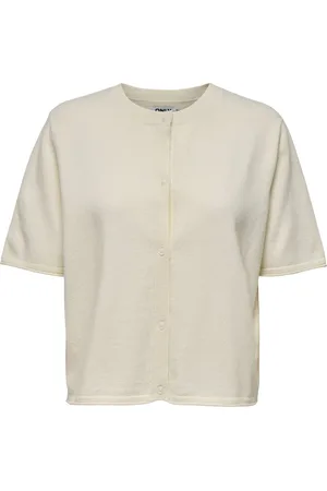 ONLY Vest Onltilda S/s O-neck Cardigan Knt 15357001 Marshmallow Dames