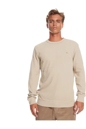 Quiksilver Flanders Waffle Crew Ronde Hals Sweater Beige L Man