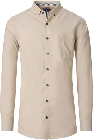 Redmond Comfort fit overhemd - Oxford - - Strijkvriendelijk - Boordmaat: 51 - 52
