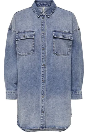 ONLY ONLKASIA LIFE LS OS SHIRT DNM BJ NOOS Dames Blouse