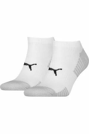 PUMA Unisex sneaker sportsokken met badstof zool 2 pack - 35/38 - White