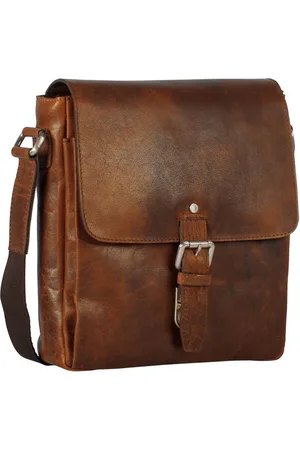 Leonhard Heyden 9065032 schoudertas, Glasgow, cognac