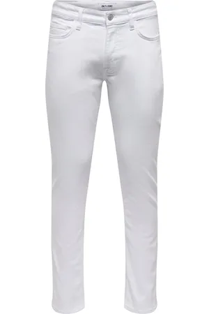 Only & Sons ONSLOOM SLIM CLASSIC WHITE 6529 SIK DNM Heren Jeans