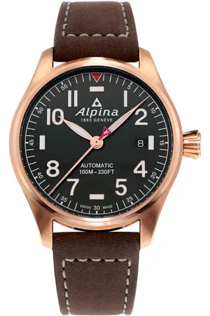 Alpina UHR, PILOT AUTOMATIC, BRAUN LEATHER