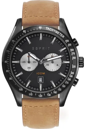 ESPRIT ESPRIT ES108241004 Horloge -Leer - Bruin - 44 mm