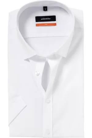 Seidensticker Slim fit overhemd - korte mouw - - Strijkvrij - Boordmaat: 43
