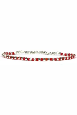 Heaven Eleven Meisjes armband zilver 925 - stenen 2mm