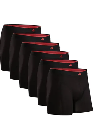 DANISH ENDURANCE Boxershorts Bamboe Viscose Heren Ondergoed - ultiem draagcomfort - 6 pack - Zwart