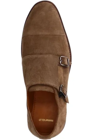 Manfield Heren - suède gespschoenen