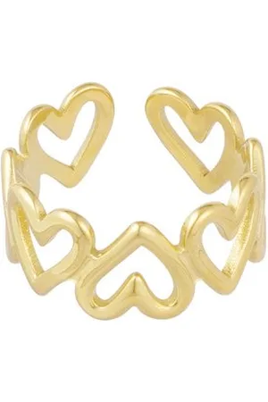 Yehwang Twisted love ring - - one size - Ringen dames - Stainless steels - verstelbare ring - Moederdag cadeau