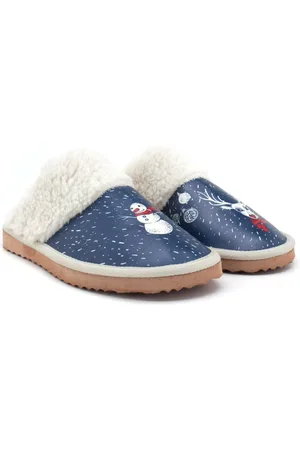 Goby Dames Sloffen - Feestelijke Print - Warm & Comfortabel