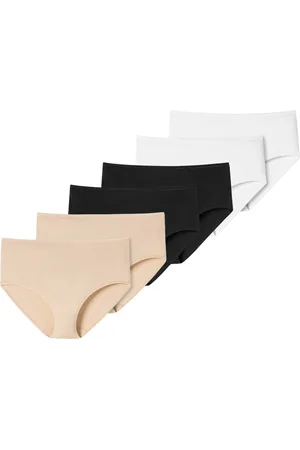 Schiesser Dames midi slip 6 pack 95/5 organic cotton