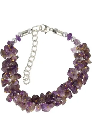 Ruben Robijn Amethist Splitarmband Cluster met Sluiting