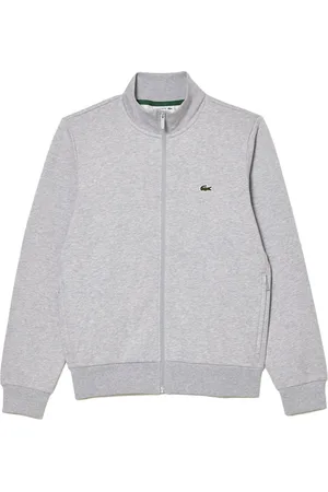 Lacoste Heren sweatvest - lichtgrijs melange