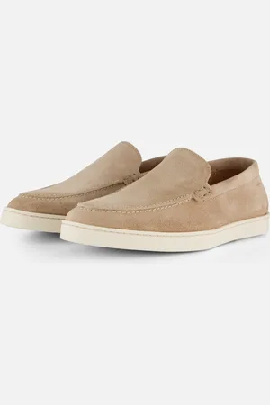 Van Lier Lugano Instappers taupe Leer