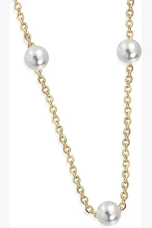 Amanto Ketting Birgin Gold - 316L Staal PVD - Parel - ∅6mm - 45cm