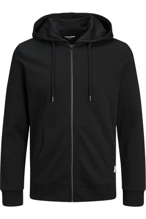 JACK & JONES Basic sweat zip hood slim fit - heren sweatvest katoenmengsel met capuchon