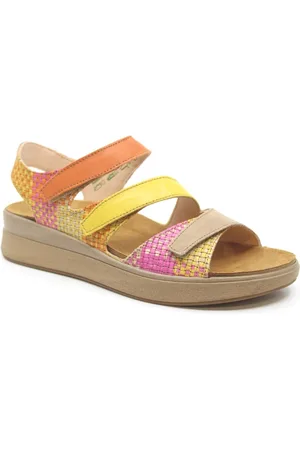 Think! Sandaal Meggie 3000585-9050 Geel Orange Combi