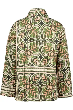 DIDI Dames Padded jasje Bella Green Deco print maat 38/40