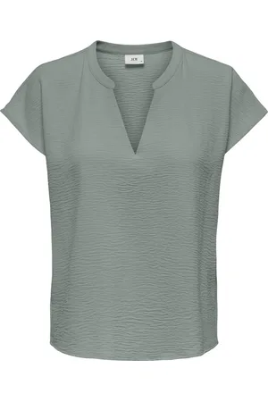JDY Jacqueline de Yong T-shirt lion S/s Top Wvn Noos 15249287 Chinois Green Dames