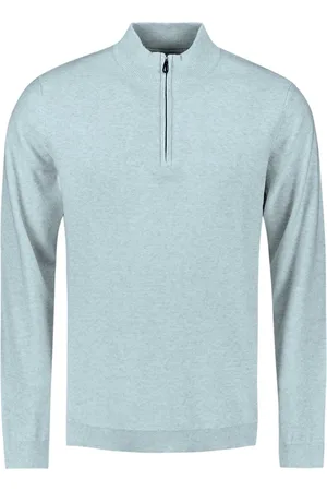 No Excess NO-EXCESS Trui Pullover Halve Rits Melange 27230111 151 Ice Mannen