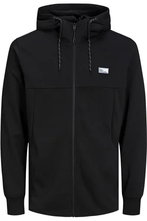 JACK & JONES Air sweat zip hood regular fit - heren sweatvest katoenmengsel met capuchon