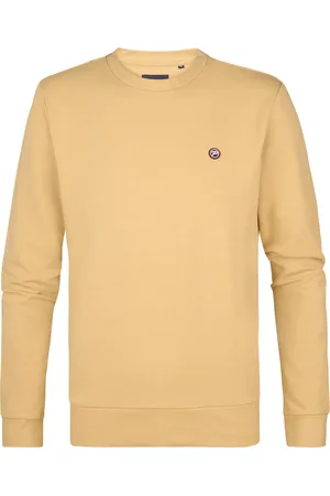 Petrol Industries Heren Logo Sweater Seaviewpark - Geel