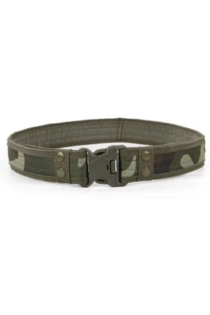 Merkloos Airsoft - paintball verstelbare riem legergroen camouflage