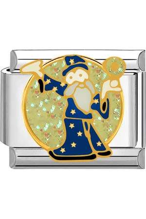 quiges Schakel - Bedel - 9mm - charms - Magie - Geschikt voor - Nomination- armband - Schakelarmband - italy bedels armband