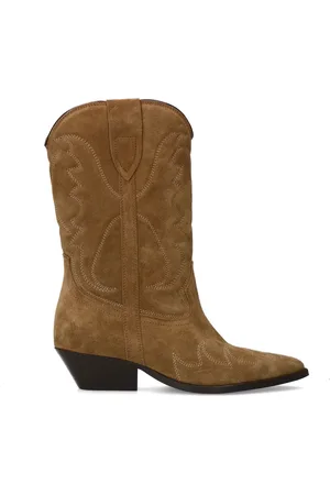 Sacha Dames - suède cowboylaarzen met sierstiksels