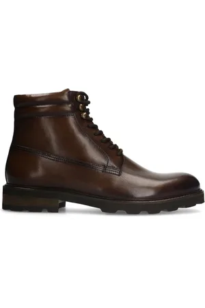 Manfield Heren - Bruine leren veterboots