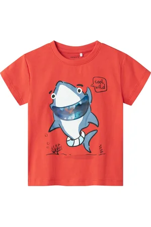 NAME IT NMMFISH NREG SS TOP BOX - Jongens - T-shirts