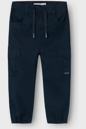 NAME IT Mini jongens broek BEN CARGO Navy Blazer Baggy Fit